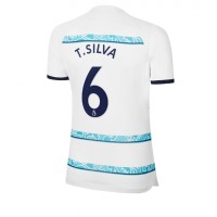 Chelsea Thiago Silva #6 Fotballklær Bortedrakt Dame 2022-23 Kortermet